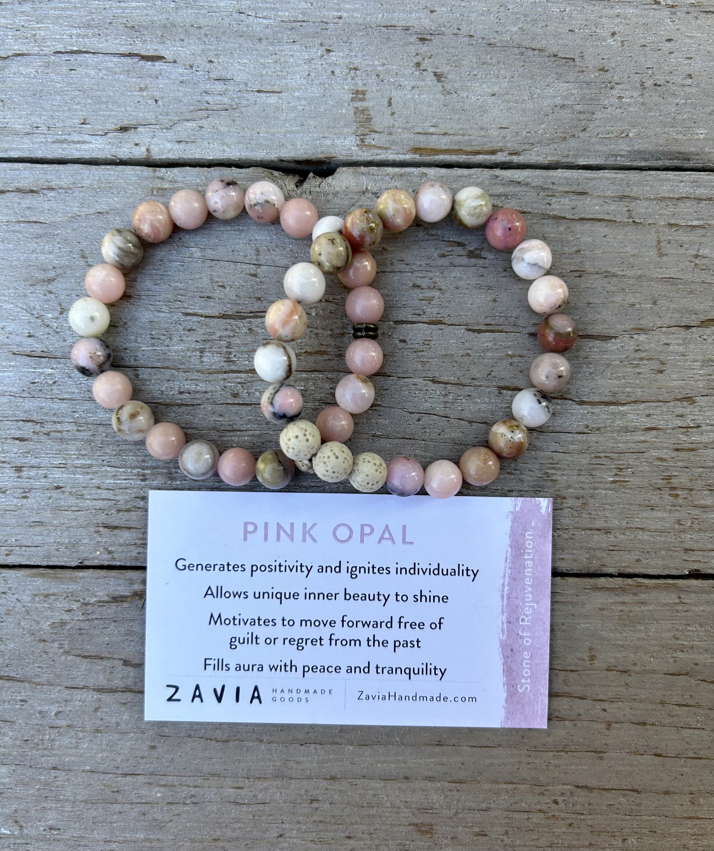 Pink Opal Bracelet — ZAVIA